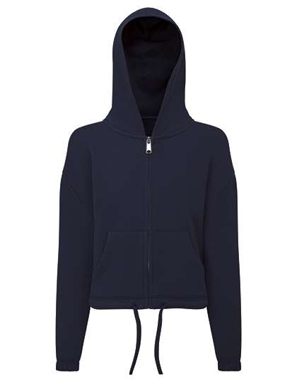 Kids Recycled Cropped Oversize Full-Zip Hoodie