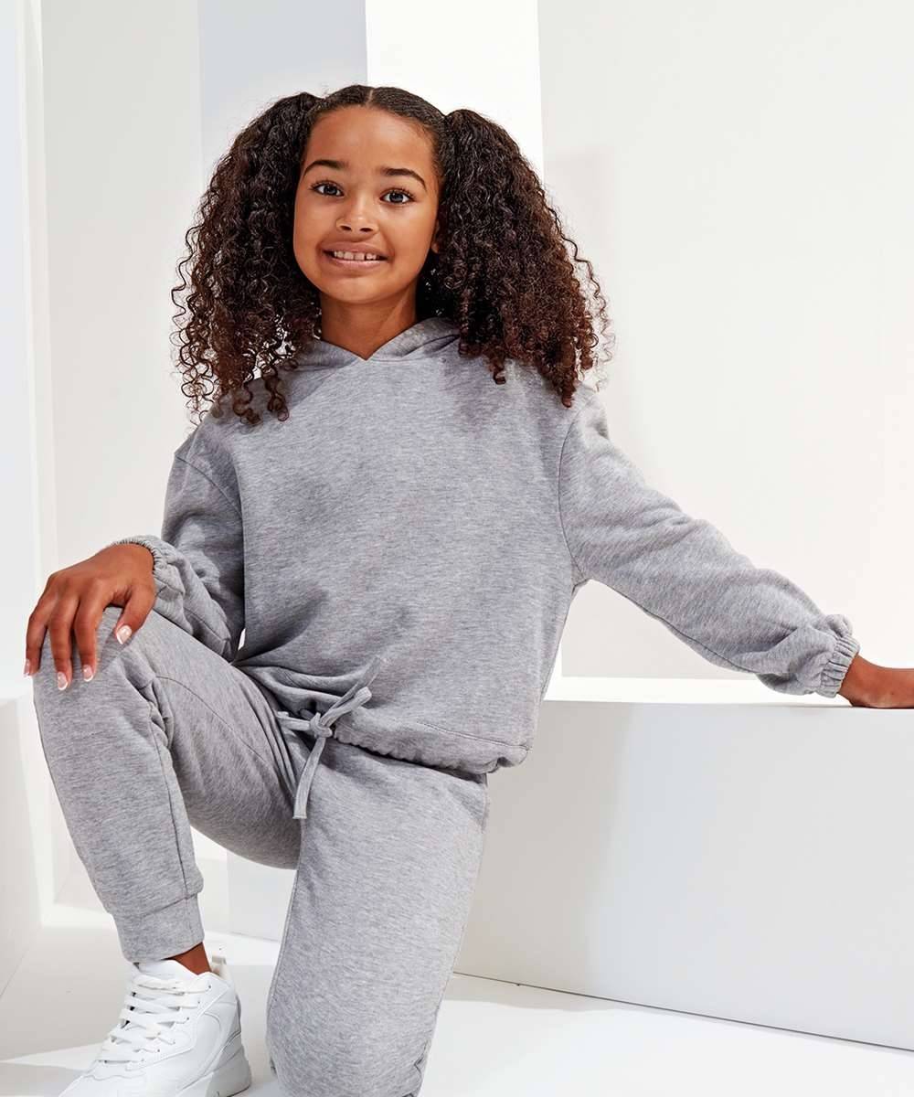 Kids Recycled Cropped Oversize Hoodie