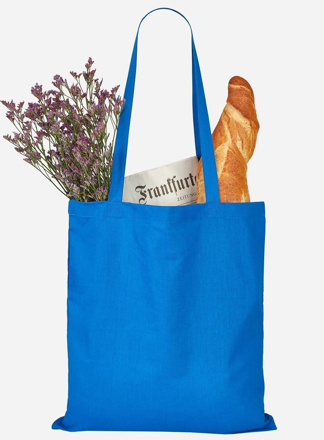 Klasyczna bawełniana torba na zakupy z długimi uchwytami