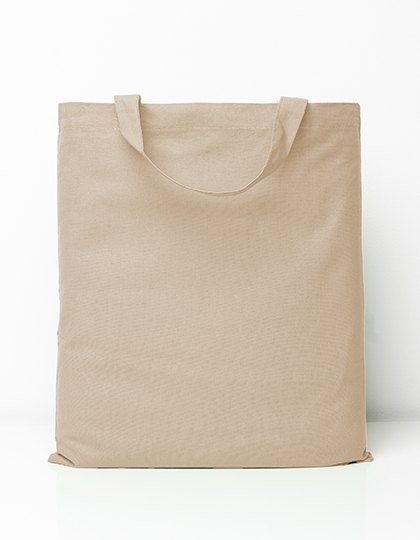 Klasyczna bawełniana torba na zakupy z krótkimi uchwytami