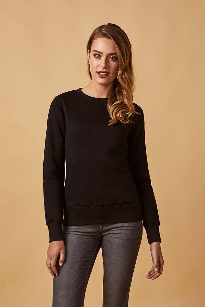 Klasyczna bluza damska z płaskimi szwami i neutralną metką