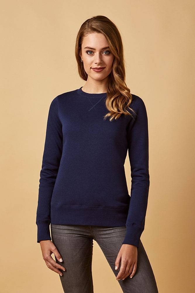 Klasyczna bluza damska z płaskimi szwami i neutralną metką