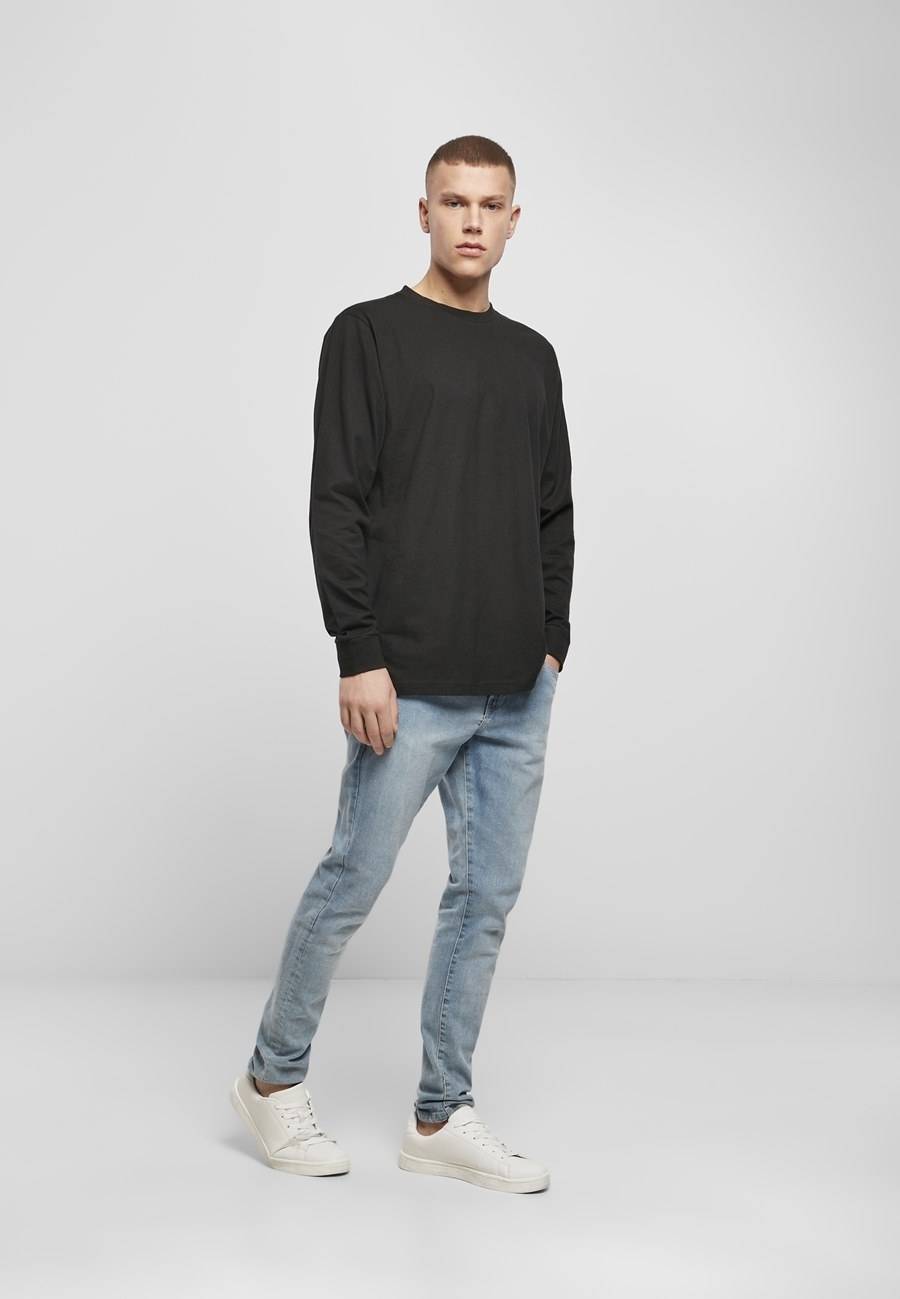 Klasyczna bluza męska z szerokim ściągaczem bez metki producenta