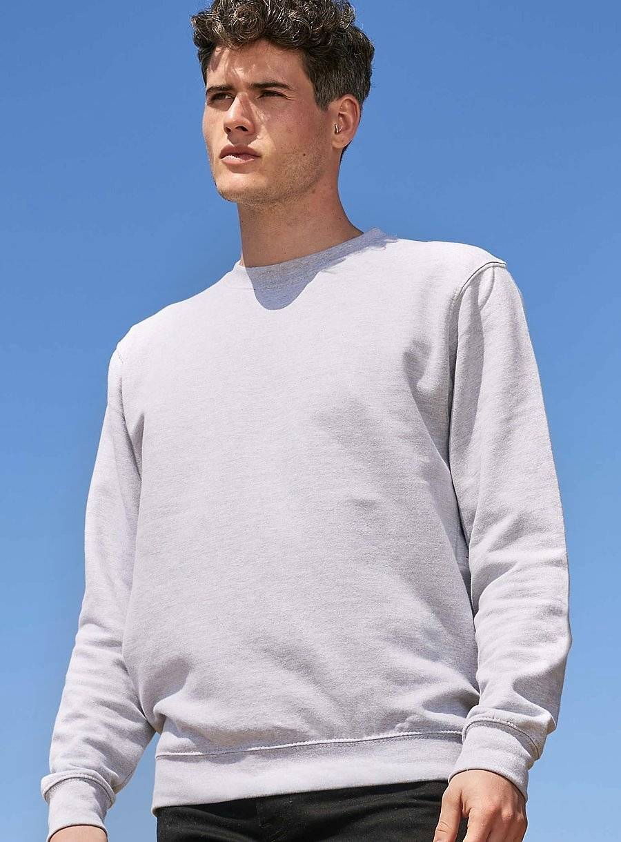 Klasyczna bluza z okrągłym dekoltem uszyta z ekologicznego materiału