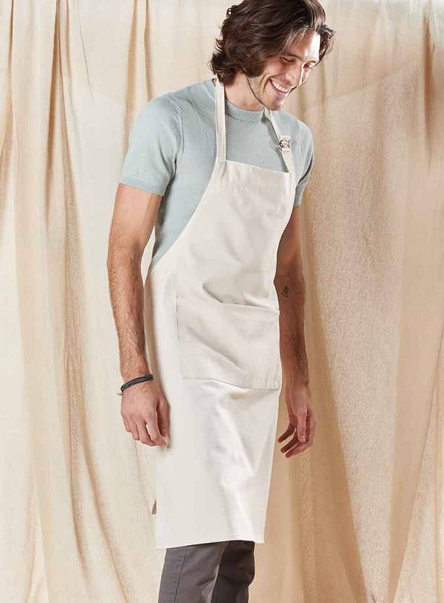 Klasyczny fartuch z dużą kieszenią