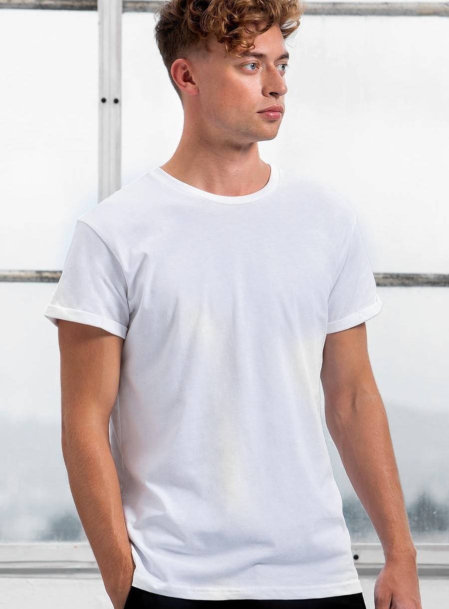 Klasyczny t-shirt męski Roll Sleeve