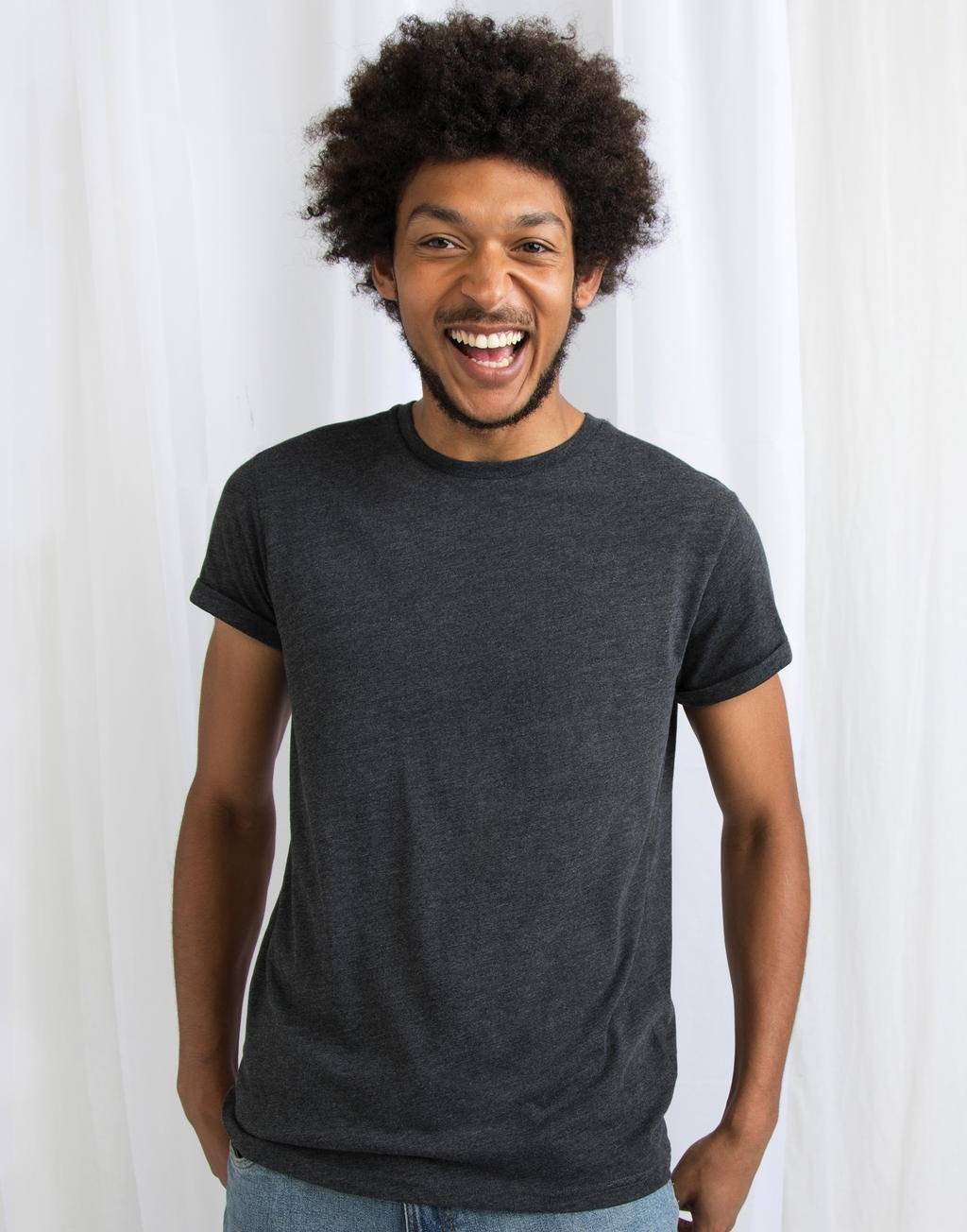 Klasyczny t-shirt męski Roll Sleeve