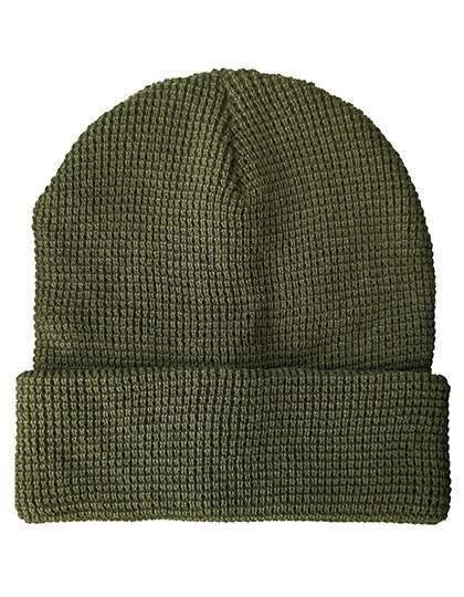 Knitted Beanie Waffle Look