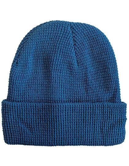 Knitted Beanie Waffle Look