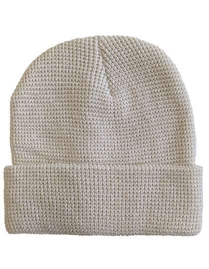 Knitted Beanie Waffle Look