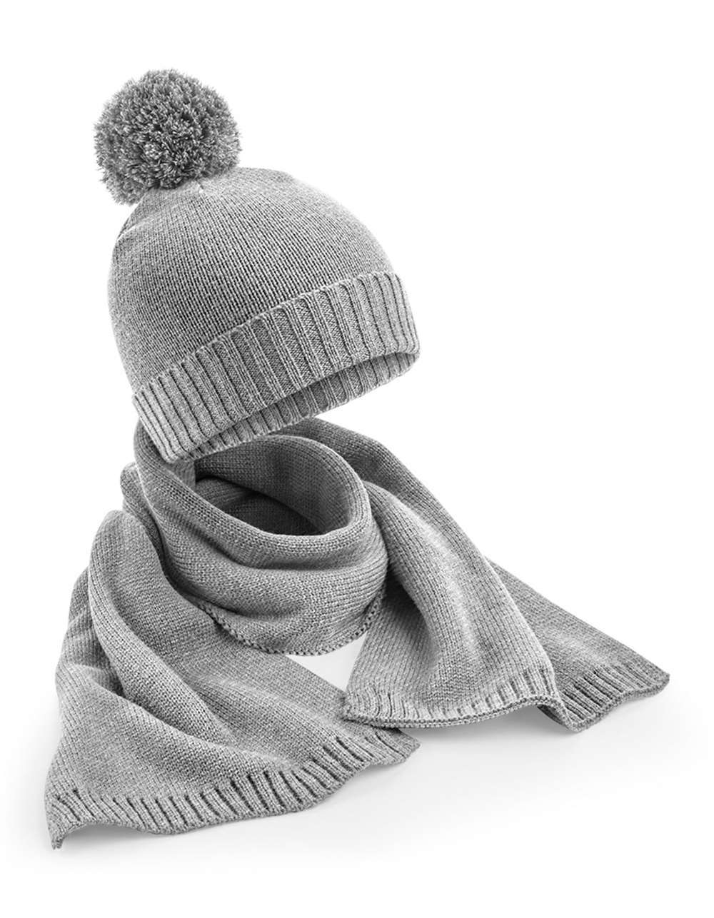 Knitted Scarf and Beanie Gift Set