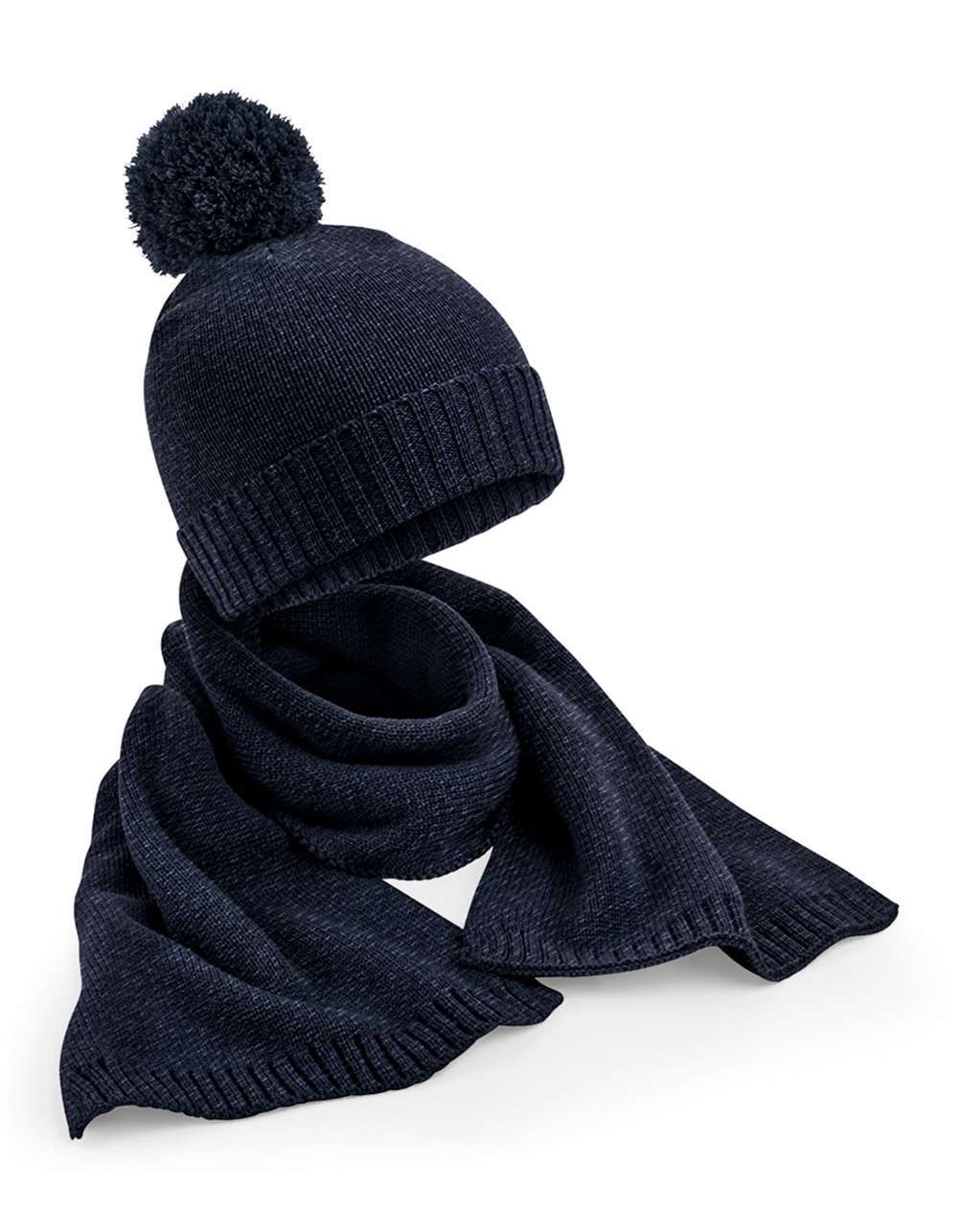 Knitted Scarf and Beanie Gift Set