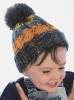 Kolorowa czapka zimowa w modelu niemowlęcym