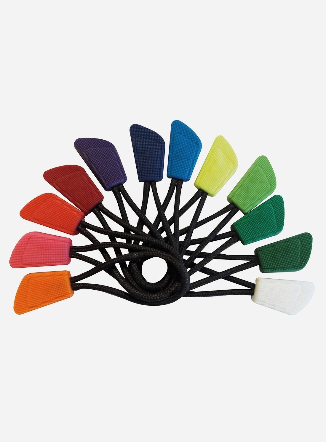 Kolorowe uchwyty do zamków błyskawicznych