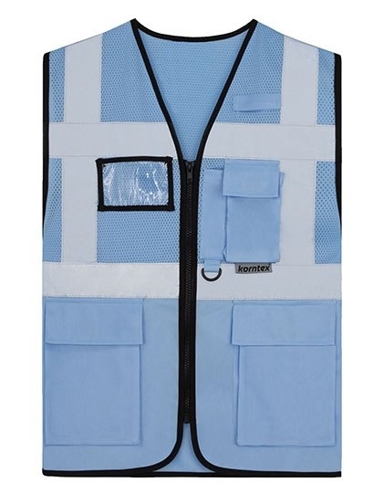 Komfortowa kamizelka odblaskowa z kieszonką na identyfikator
