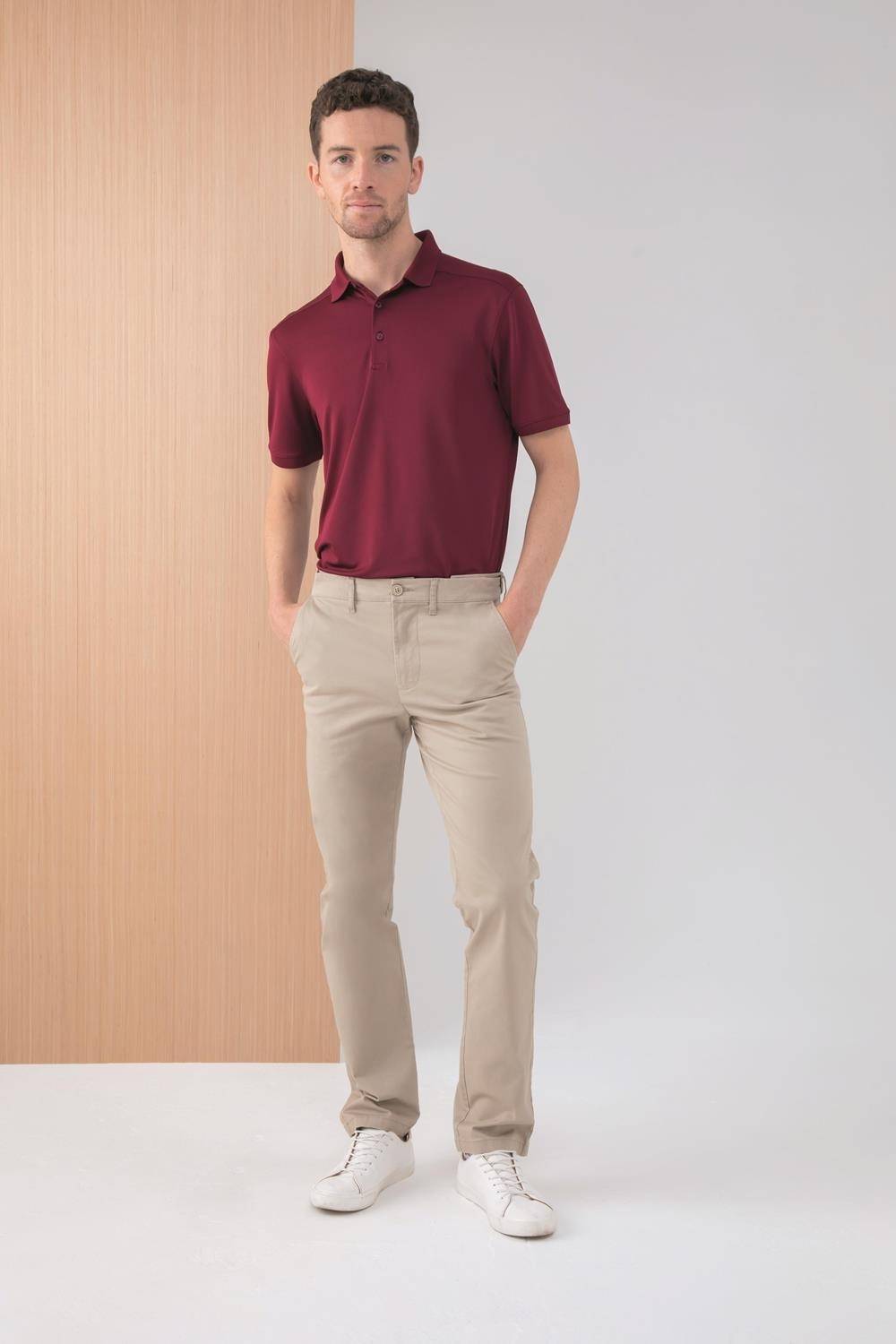 Komfortowe spodnie męskie Chino z elastycznymi włóknami