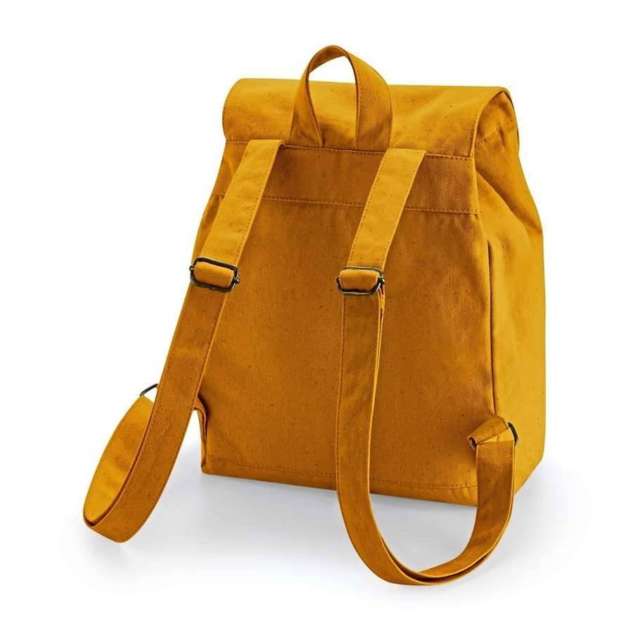 Kompaktowy plecak uszyty z bawełny organicznej