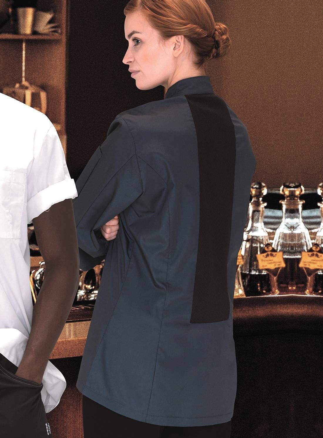 Koszula damska kucharska Le Chef z panelem wentylacyjnym