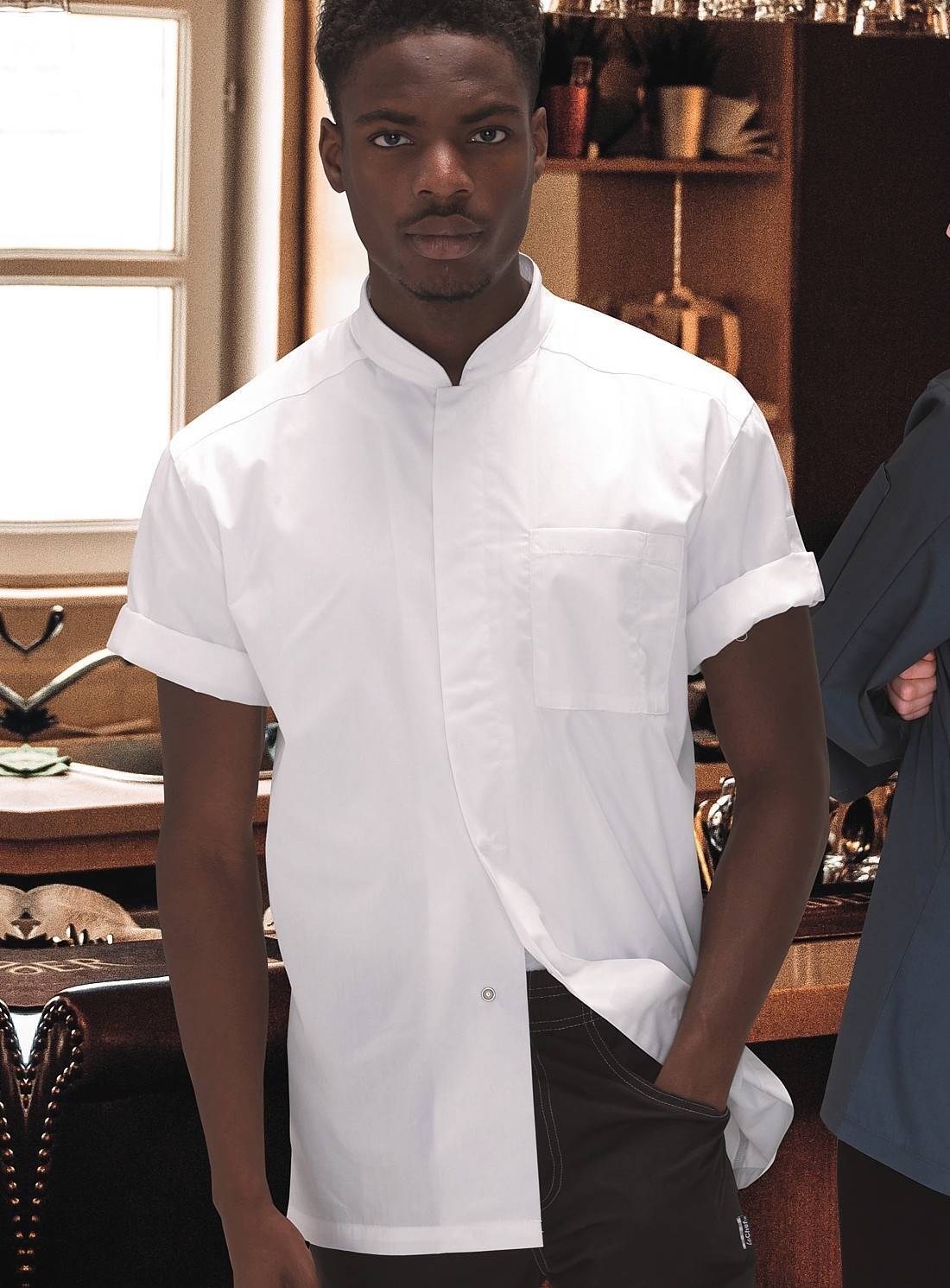 Koszula damska kucharska Le Chef z panelem wentylacyjnym