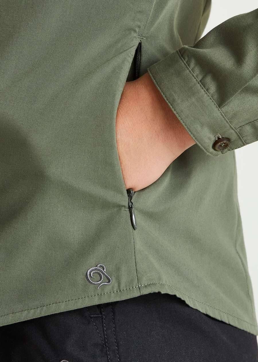 Koszula damska z powłoką ochroną UV, materiał z recyklingu