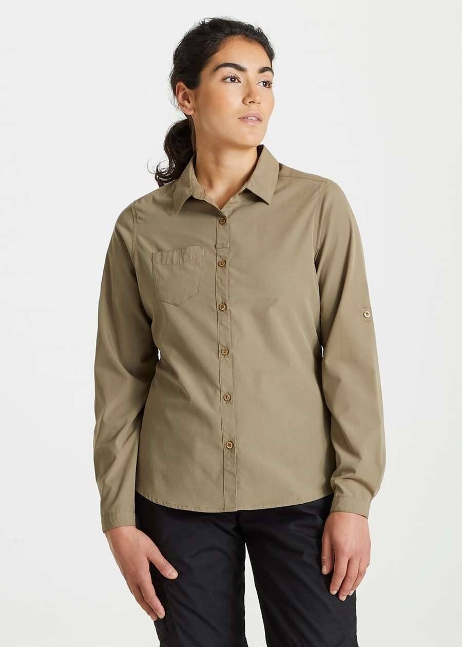 Koszula damska z powłoką ochroną UV, materiał z recyklingu