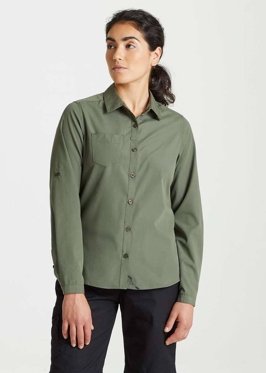 Koszula damska z powłoką ochroną UV, materiał z recyklingu