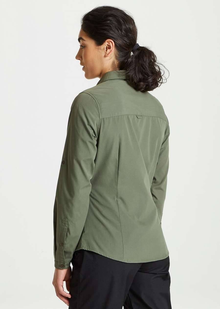 Koszula damska z powłoką ochroną UV, materiał z recyklingu