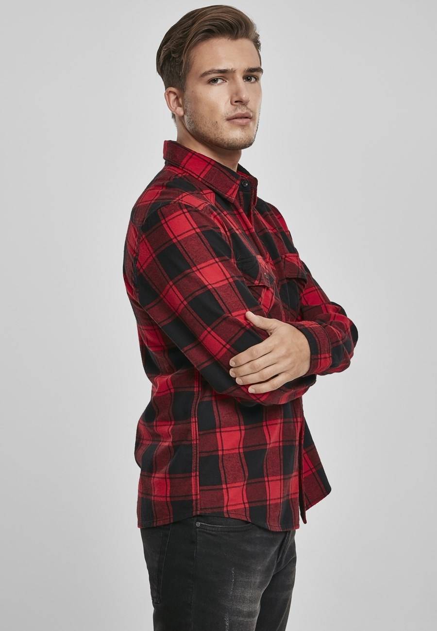 Koszula flanelowa męska z kieszeniami na piersi