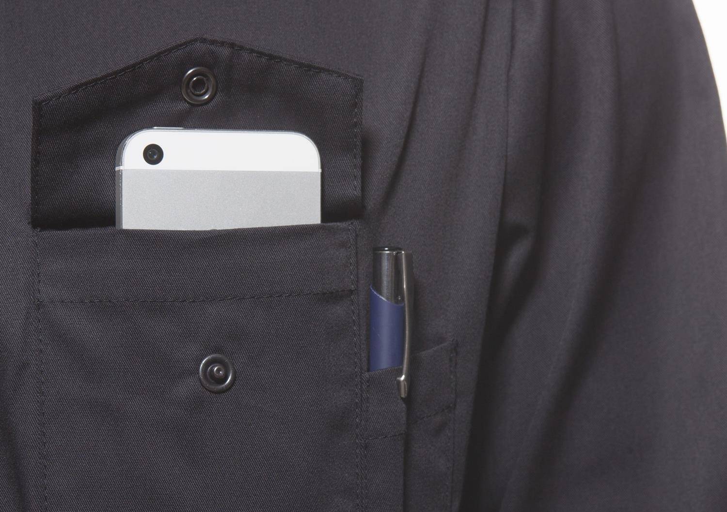 Koszula kucharska z podwijanymi rękawami