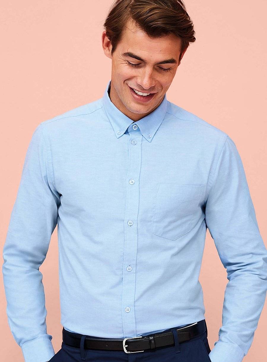 Koszula męska o dopasowanym kroju z regulowanymi mankietami
