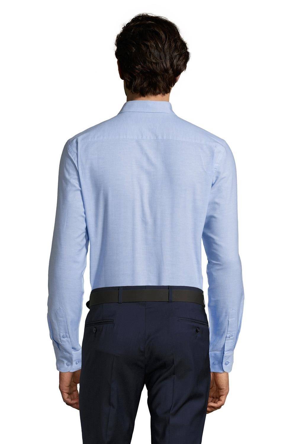 Koszula męska o dopasowanym kroju z regulowanymi mankietami