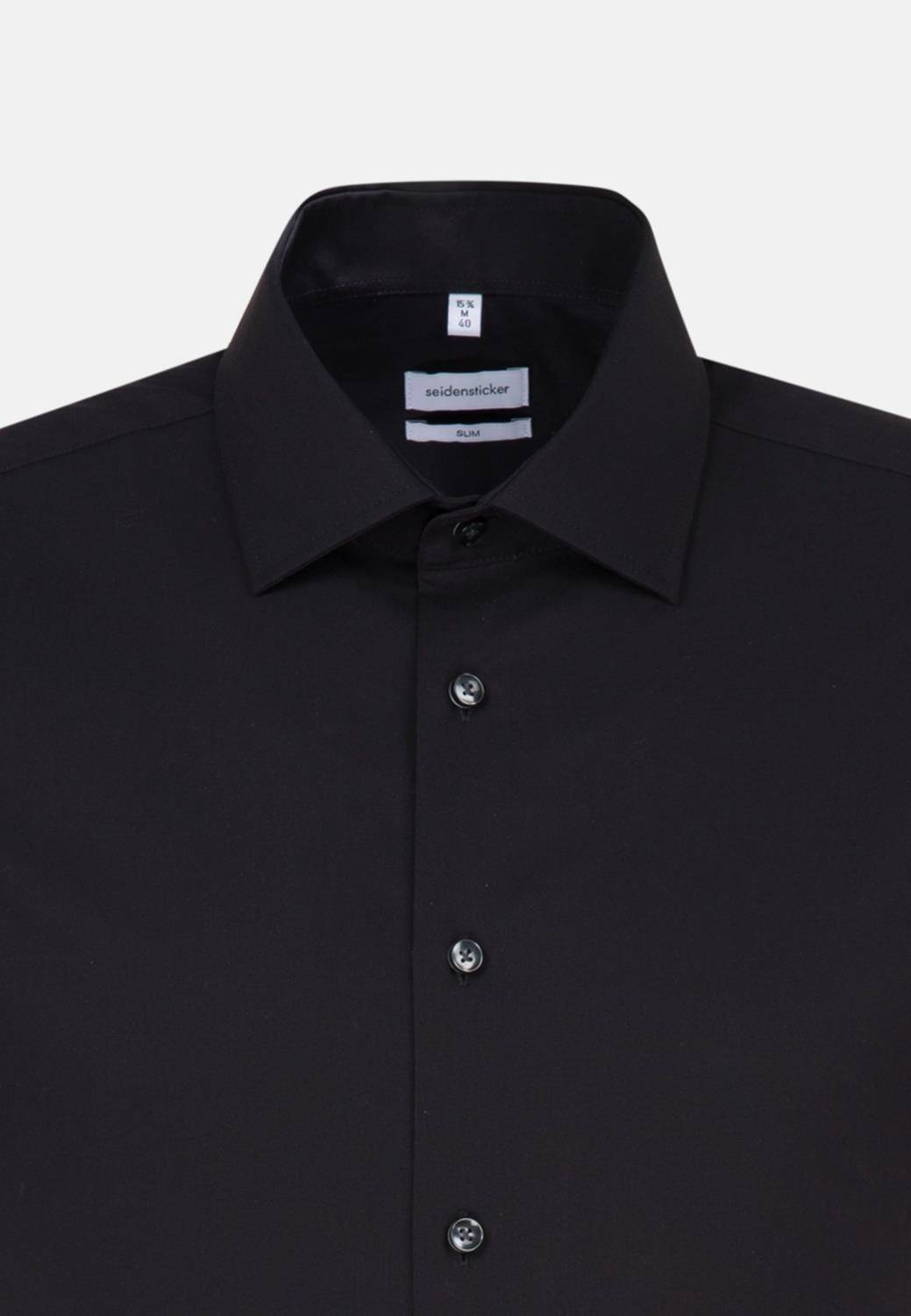 Koszula męska Seidensticker o fasonie slim fit z krótkimi rękawkami