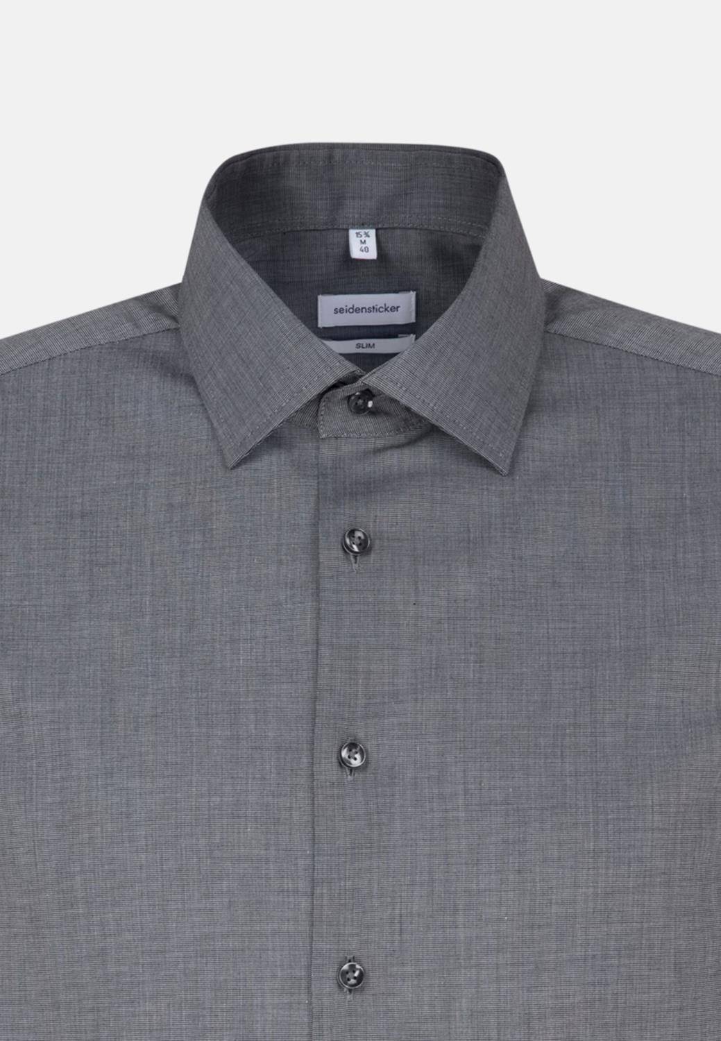 Koszula męska Seidensticker o fasonie slim fit z krótkimi rękawkami