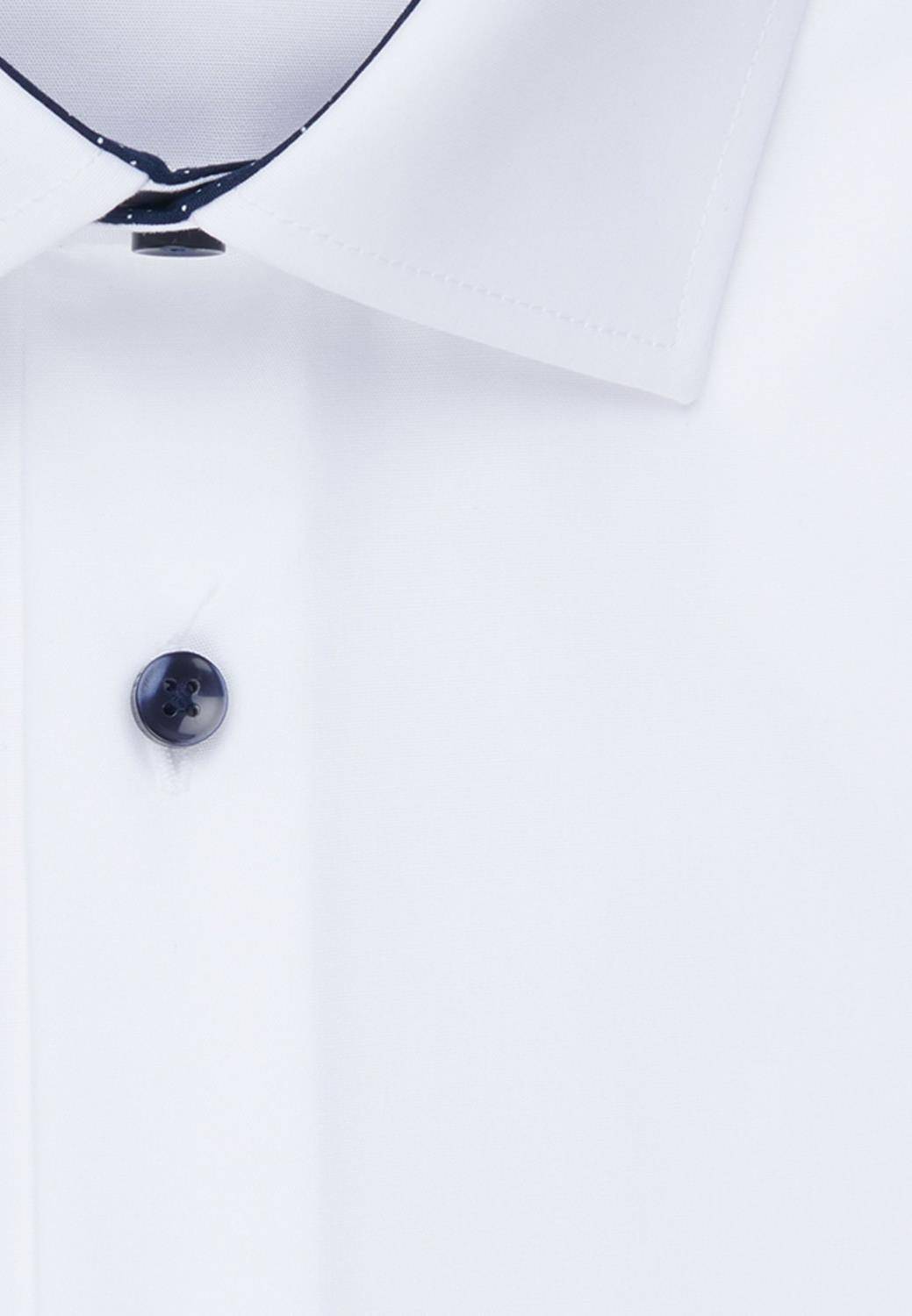 Koszula męska Seidensticker z kontrastowymi guzikami i zaszewkami na plecach