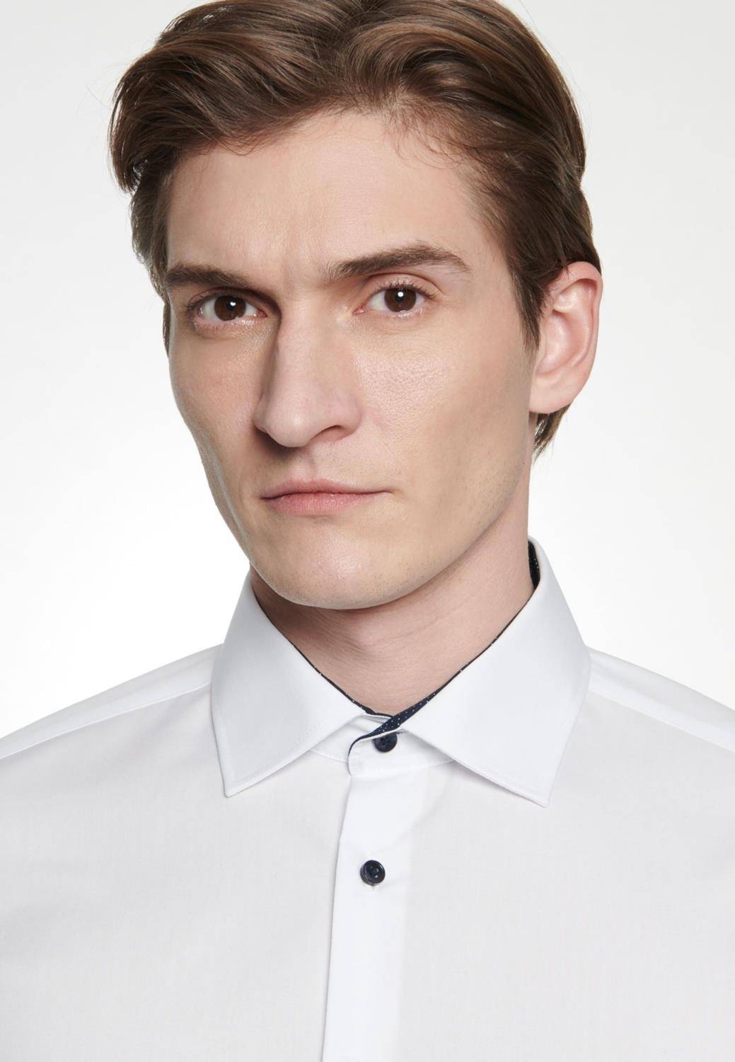 Koszula męska Seidensticker z kontrastowymi guzikami i zaszewkami na plecach