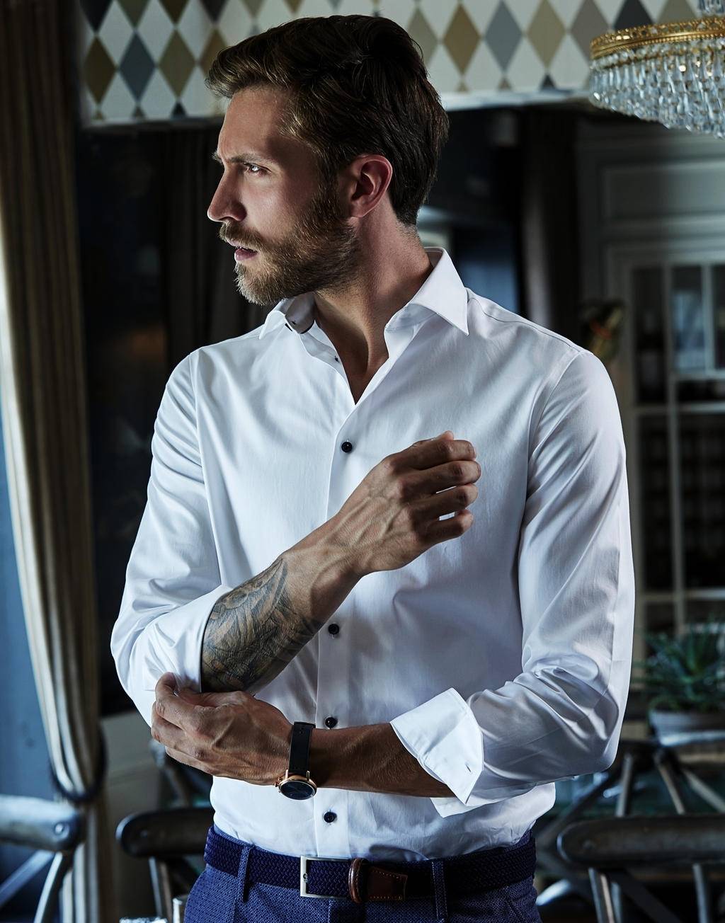 Koszula męska Tee Jays z zaszewkami na plecach