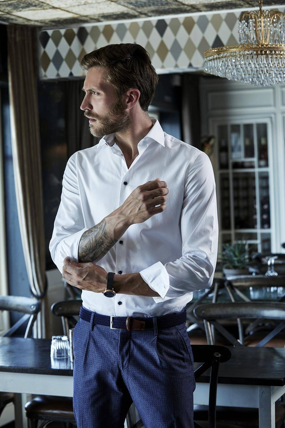 Koszula męska Tee Jays z zaszewkami na plecach