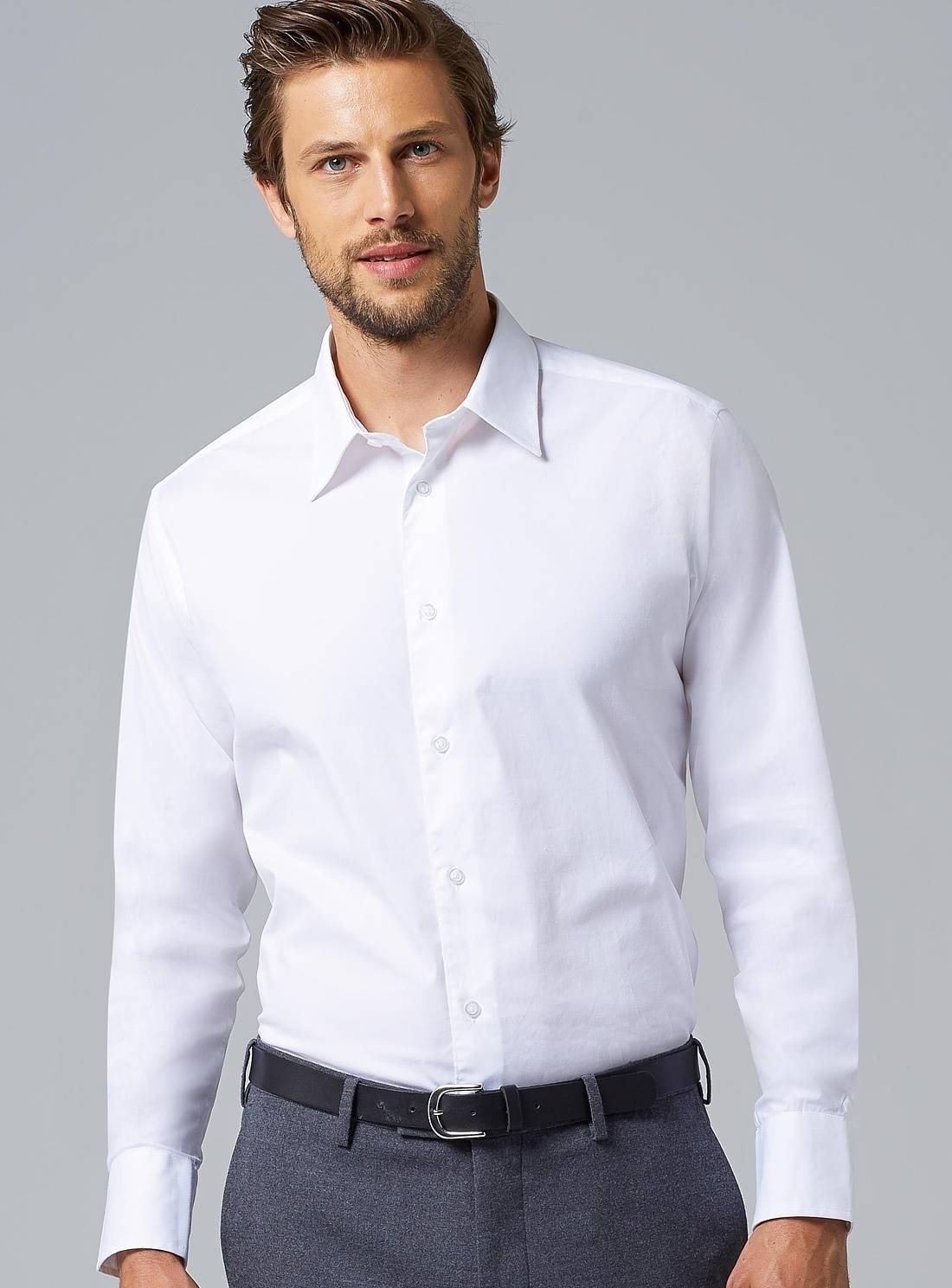 Koszula męska z długim rękawem model Stretch-Brighton