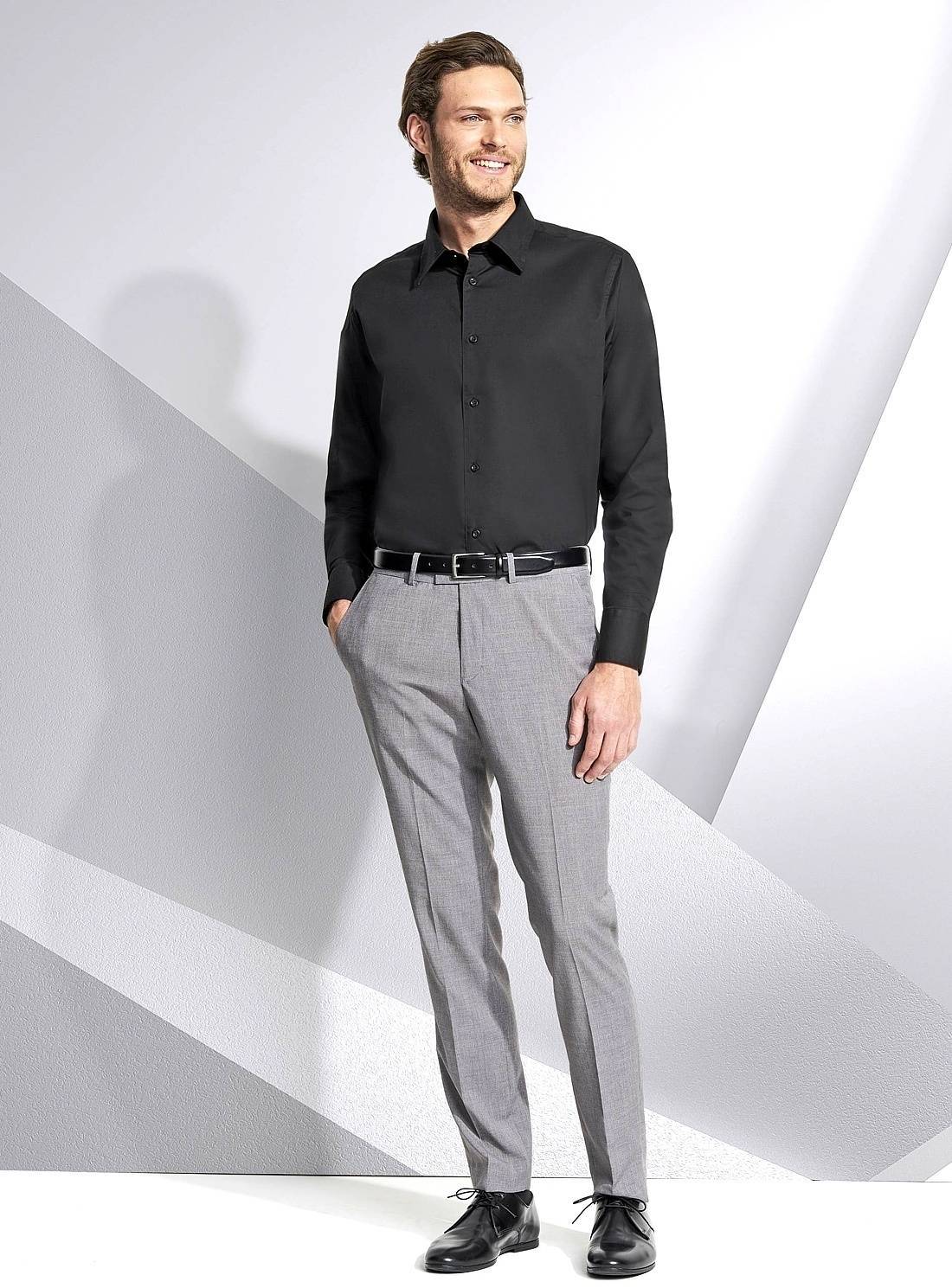 Koszula męska z długim rękawem model Stretch-Brighton