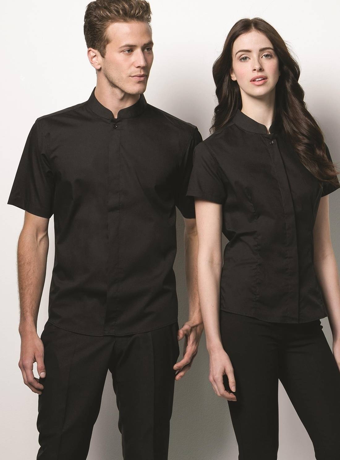 Koszula męska z krótkim rękawem model Mandarin