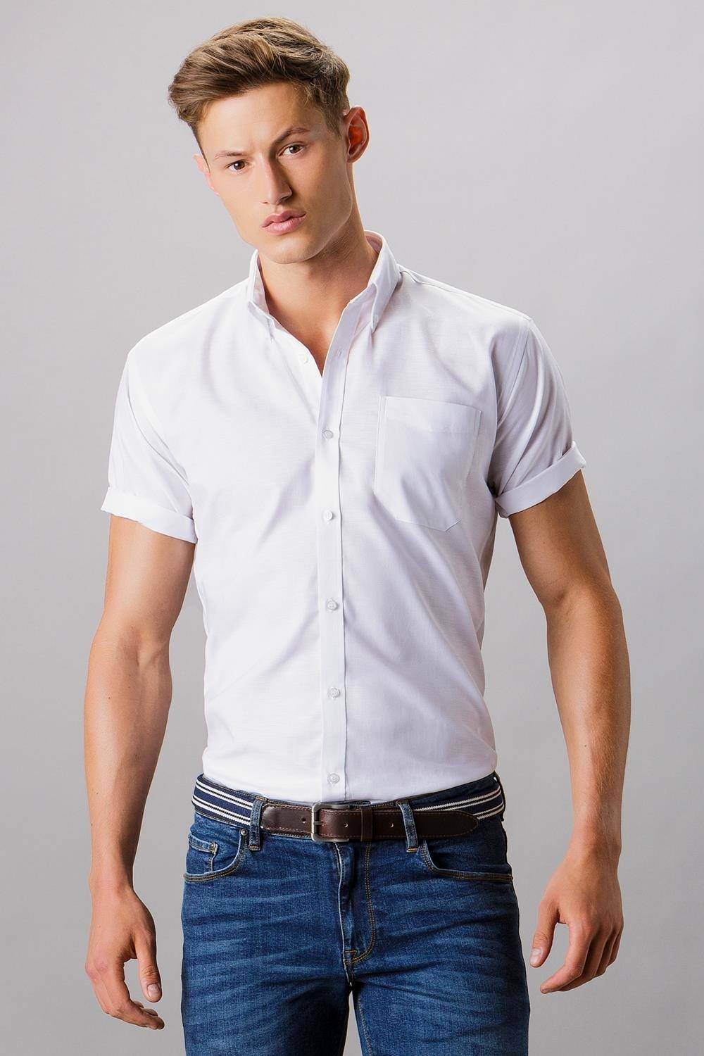 Koszula męska z krótkimi rękawkami Slim Fit