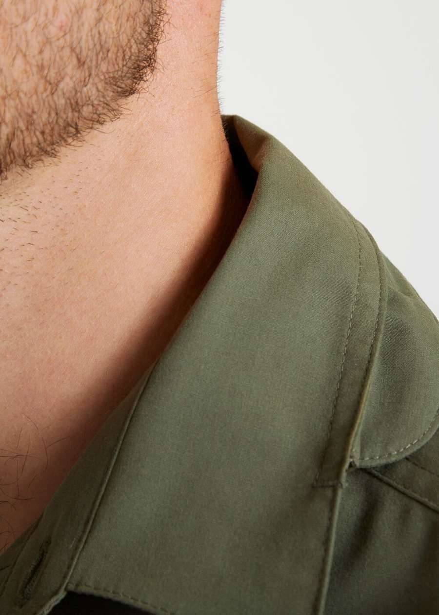 Koszula męska z powłoką ochroną UV, materiał z recyklingu