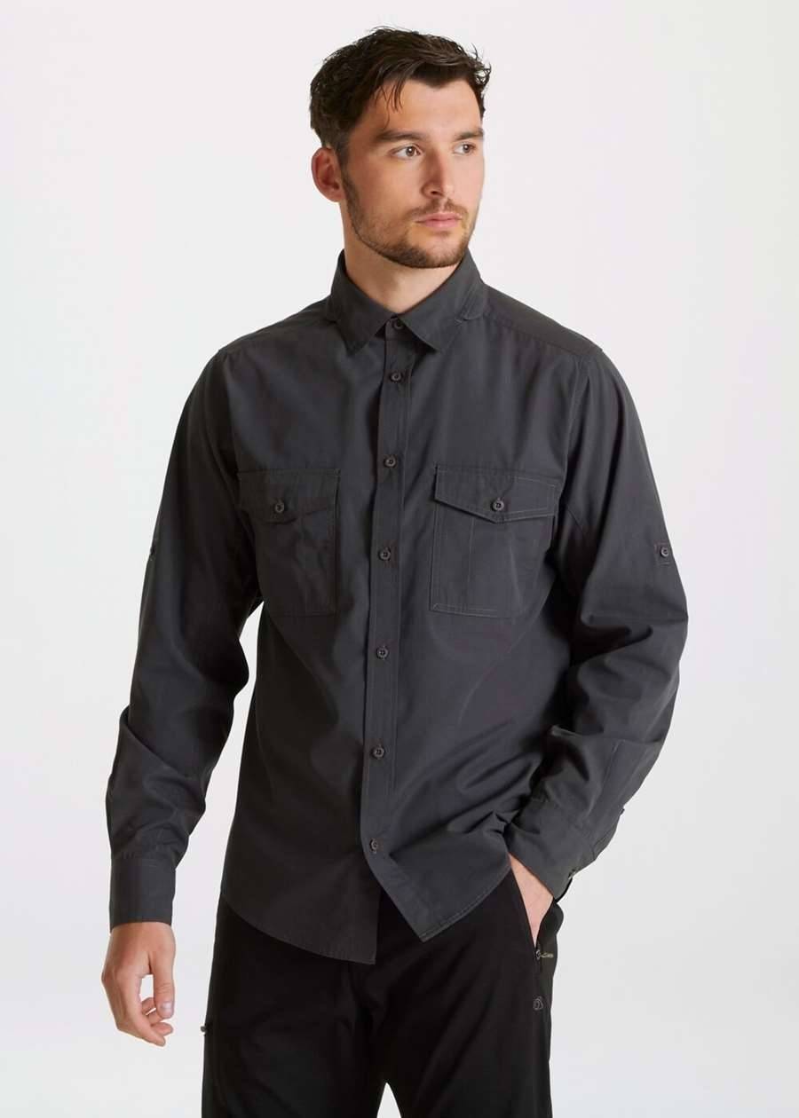 Koszula męska z powłoką ochroną UV, materiał z recyklingu