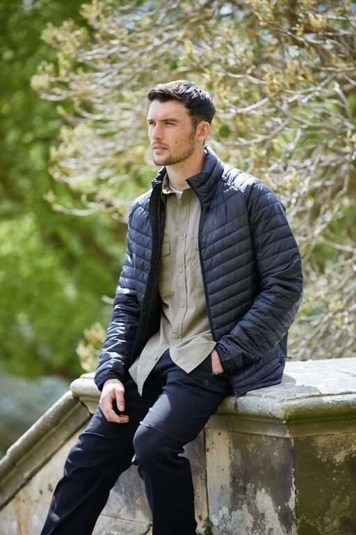 Koszula męska z ukrytą boczną kieszenią na zamek