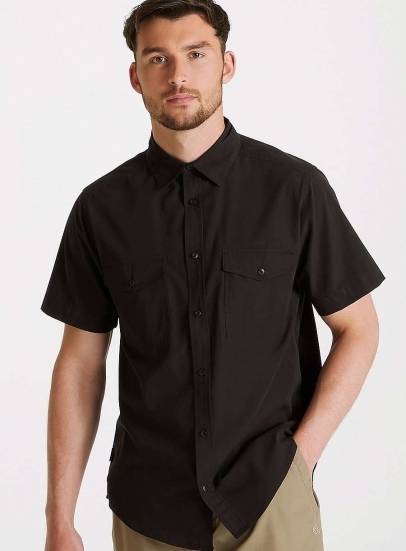 Koszula męska z ukrytą boczną kieszenią na zamek