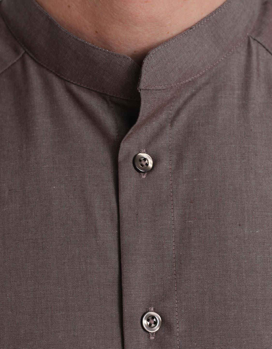 Koszula męska ze stójką o kroju Slim Fit