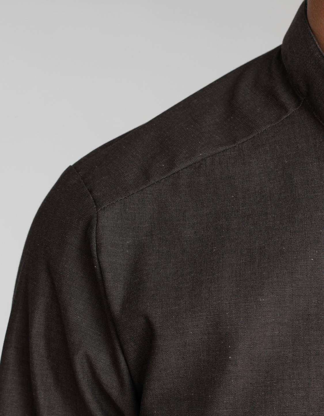 Koszula męska ze stójką o kroju Slim Fit