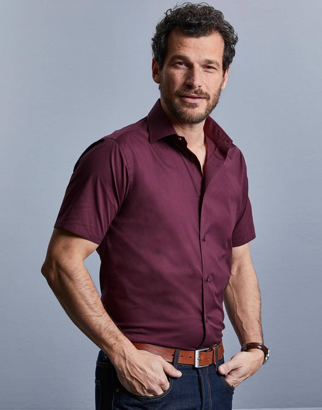 Koszula z krótkim rękawem model męski