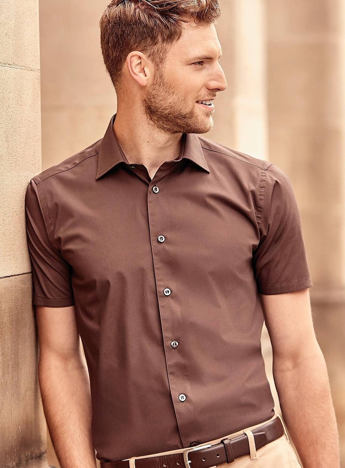 Koszula z krótkim rękawem model męski