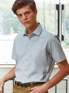 Koszula z krótkimi rękawkami z miękkiej tkaniny – model męski